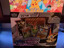 Pokemon TCG Unova Victini Illustration Collection Box Black Bolt/White Flare NEW - Image 1