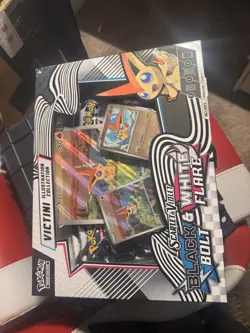 Pokemon TCG Black Bolt & White Flare Unova Victini Illustration Collection Box - Image 1