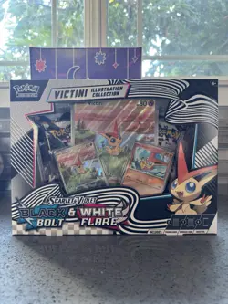 Pokemon TCG Unova Victini Illustration Collection Box Black Bolt/White Flare NEW - Image 1