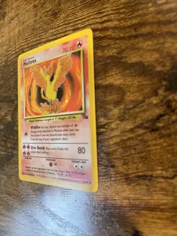 Pokemon TCG Moltres Fossil Holo Rare Card 12/62 MP Prestine condition - Image 2
