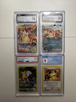 🔥 Pokemon Graded Card Lot - CGC 10 Charizard x2, PSA 9 Pikachu, 1st Ed Meowth - Image 1