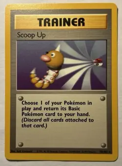 1999 Pokemon TCG Base Set Scoop Up #78/102 Rare Vintage Card WOTC LP - Image 1
