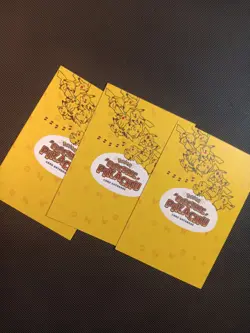 Gold HOLO *Electric Pikachu Database Set- FOSSIL MUSEUM* POKEMON Peru - Image 2