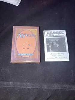 Empty Limited Edition MTG Beta Starter Deck Box Vintage Some Writing - Image 1