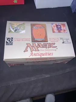 MTG Magic The Gathering CCG ANTIQUITIES Empty BOOSTER BOX Display - Image 1