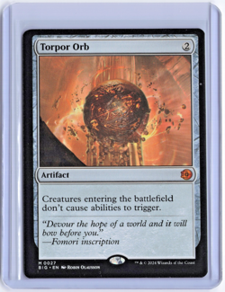 Torpor Orb Mythic Rare Magic MtG Outlaws The Big Score #0027 Non Foil NM / Mint - Image 1