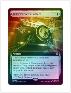 Peter Parker's Camera (Extended Art Foil) - #280 - Rare - Marvel's Spider-Man - Image 1