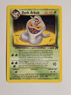Pokemon Dark Arbok 19/82 Wotc Promo Stamped Regular 60 HP 1999 - Image 1