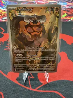 Landorus 131/086 SV: Black Bolt Illustration Rare Full Art Holo Pokemon TCG - Image 1
