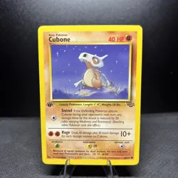 1999 Pokemon WOTC Cubone 50/64 Jungle 1st edtition - Image 1