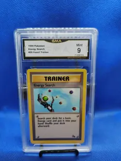 Pokemon Energy Search 59/62 Fossil Regular Graded GMA Mint 9!! - Image 1