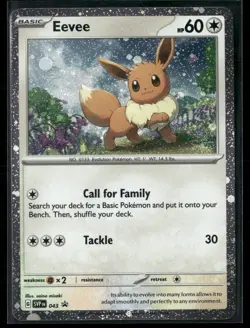 Pokemon - Eevee SVP043 Promo Cosmos Holo Obsidian Flames NM SWIRL - Image 1