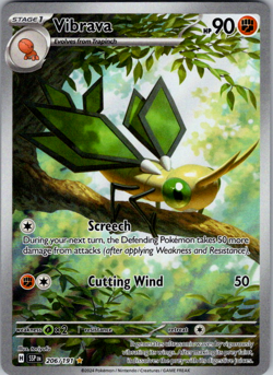 ⭐⭐Pokemon Vibrava S & V Surging Sparks Illustration Rare 206/191 NM!!⭐⭐ - Image 1