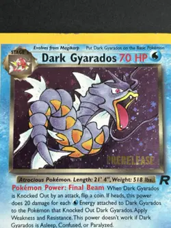 Pokemon TCG Dark Gyarados 8/82 Wotc Promo Prerelease Holo HP - Image 3