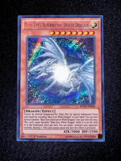 🔥YUGIOH • BLUE-EYES ALTERNATIVE WHITE DRAGON • SECRET RARE • MVP1-ENS46 • NM🔥 - Image 4