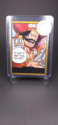 One Piece Gol.D.Roger GOLD DON!! Card (OP-13) English #201 - Image 3