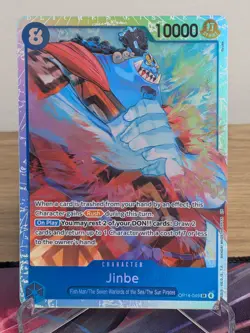 JINBE OP14-049 SUPER RARE THE AZURE SEA'S SEVEN ONE PIECE NM - Image 1
