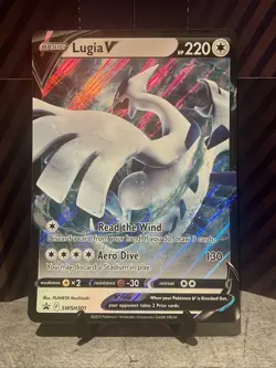 JUMBO Lugia V Holo SWSH301 Oversized Card Pokemon Crown Zenith Black Star Promo - Image 1