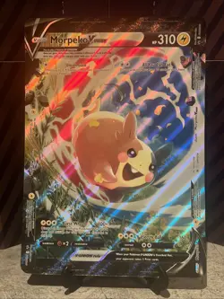 Pokemon TCG - Morpeko VUNION SWSH215/216/217/218 - JUMBO Black Star Promo Card - Image 1