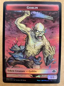 MTG 1x FOIL Squirrel / Goblin Token Dominaria Remastered Magic Gathering x1 NM - Image 2