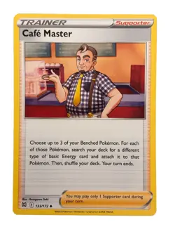 New: 2022 Pokemon TCG Cafe Master 133 Swsh09: Brilliant Stars Regular Uncommon - Image 1