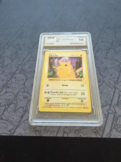 GEM MINT Pokemon: Pikachu Yellow Cheeks #58/102 Base Set WOTC Vintage 1999 -C119 - Image 3