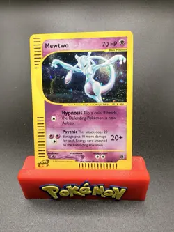 Pokemon Mewtwo Holo TCG Expedition Base Set Card 20/165 with A Nice Swirl LP/NM - Image 1