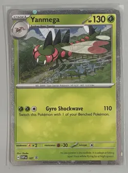 Yanmega 187 Pokemon Scarlet & Violet Cosmos Holo Promo Card - Image 1