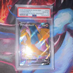 Pokemon Charizard V SWSH050 Champions Path Elite Trainer Box Promo Holo PSA 10 - Image 1