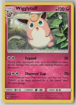 Wigglytuff 134/214 Pokemon Lost Thunder Rare Card Lightly Played (LP) 1 - Image 1