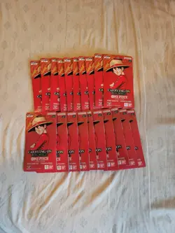 Lot Of (20) One Piece OP-13 Carrying On His Will Sleeved Booster Packs - Image 1