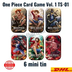 One Piece Card Game Mini-tin Pack Set Vol.1 Asian Limited - Set of 6 Mini Tins - Image 1