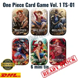 Set of 6 One Piece Card Game Mini-tin Pack Set Vol.1 Asian Limited - READY STOCK - Image 1