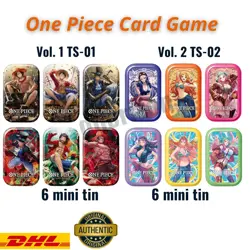ONE PIECE CARD GAME Vol. 1 TS-01 & Vol. 2 TS-02 Japanese Version (12 Mini Tins) - Image 1