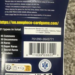 One Piece Romance Dawn English OP-01 Sleeved Booster Packs Pre Errata x5 - Image 4