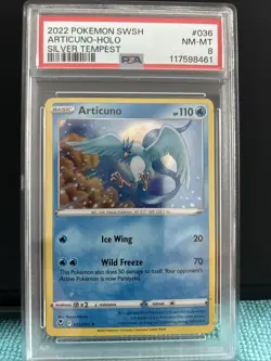 Articuno 036/195 Swsh12: Sword & Shield - Silver Tempest Holo PSA 8 - Image 1