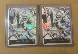 Lot Of 2 Monkey.D.Luffy (001) (Parallel) L Starter Deck EX: Gear 5 ST21-001 NM - Image 1