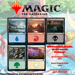 MTG: Magic The Gathering Basic Lands Bundle: 50 Land Cards 10 Of Each Colour: MT - Image 1