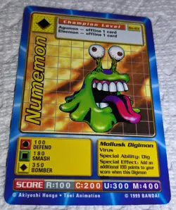 Digimon Cards - 1999 Digi-Battle Numemon BO-63 - Image 1
