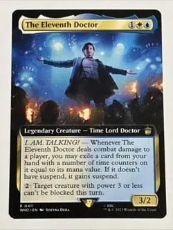 MTG Universes Beyond: Doctor Who The Eleventh Doctor Extended Art 0411 NM Rare - Image 1