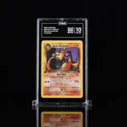 2000 Pokemon Team Rocket Dark Charizard 1st Edition 21 TAG 10 - Image 1