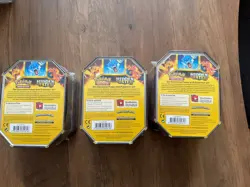 Pokemon Hidden Fates GX Tins - Charizard, Gyarados, Raichu - Set Of 3 BRAND NEW - Image 2