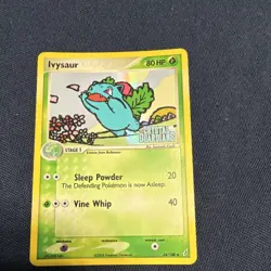 Pokemon TCG-Ivysaur-Crystal Guardians-34/100-80HP-Reverse Holo-Uncommon-English - Image 1