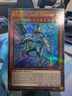 YuGiOh! Blue-Eyes Abyss Dragon RA01-EN016 Quarter Century Rare 1st Ed - Image 1
