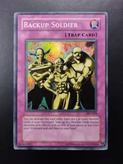 YUGIOH 2002 | BACKUP SOLDIER | PSV-028 | OLD NORTH AMERICAN PRINT | NEAR MINT - Image 1