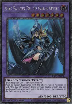 Yugioh Dark Magician Girl the Dragon Knight RA03-EN258 - Platinum Secret Rare - Image 1