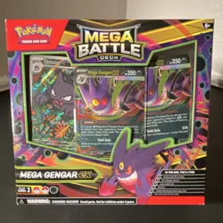 Pokemon Mega Battle Deck Mega Gengar ex 60 Cards Foil Playmat Coin English - Image 1