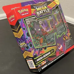 Pokemon Mega Battle Deck Mega Gengar ex 60 Cards Foil Playmat Coin English - Image 4
