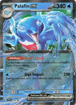 Pokemon Palafin ex - Holo SV: Scarlet & Violet Promo Cards #126 NM - Image 1