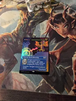 MTG Fierce Guardianship (1823) *Rainbow Foil* Secret Lair: Pixel Perfect MT/NM - Image 1